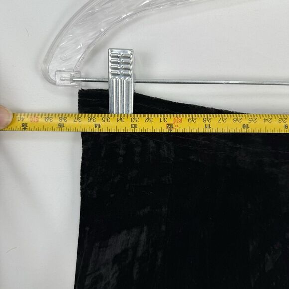 Vintage Saint Laurent Rive Gauche Crushed Velvet Midi Skirt 44 L Made in France - Picture 16 of 16